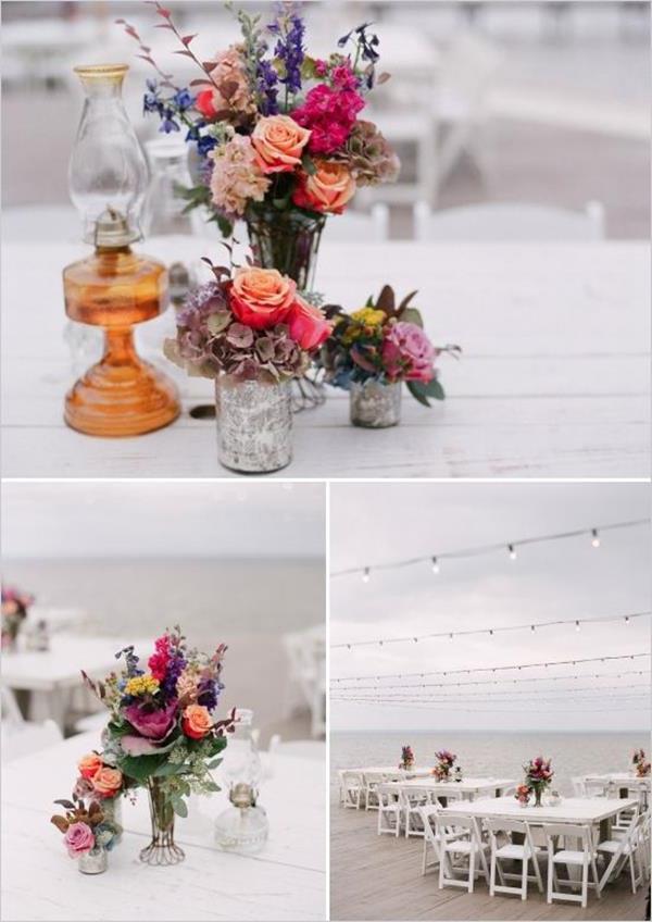 Vintage Wedding - fantastiska - Blumendeko-by-table