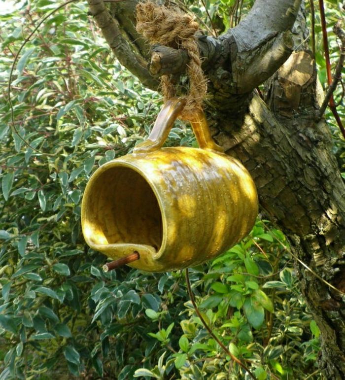 Bird Feeder-keramiske tekopp Hage gårdstreet