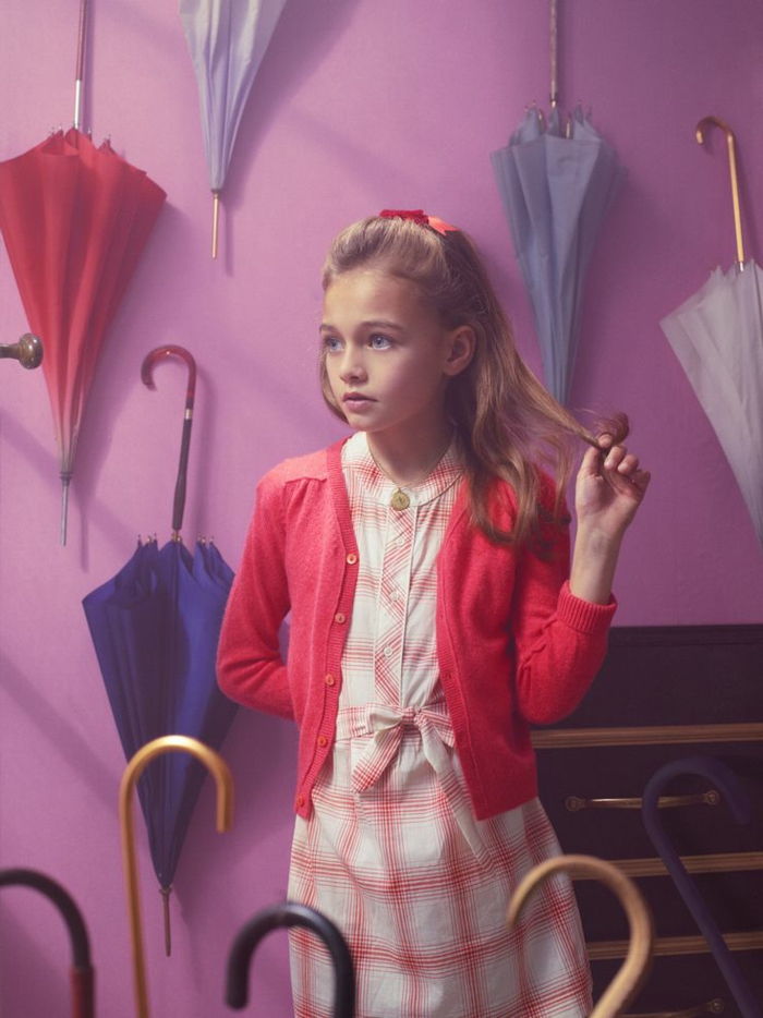 Vogue fotografie Destul de Fata de multe colorate umbrele-copii