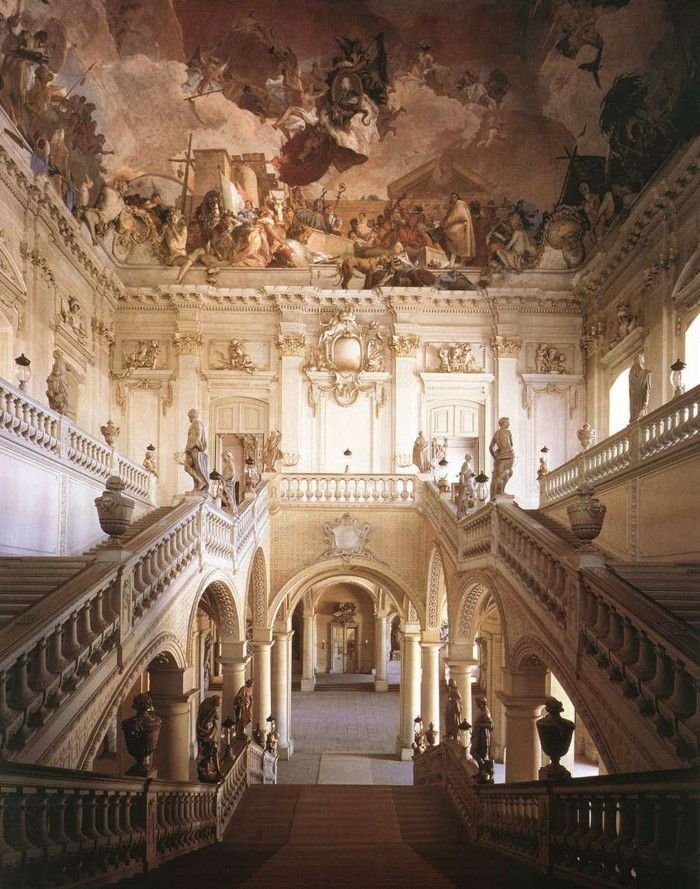 Wurzburg de ședere-Germania-unic-interior epocă-arhitectura-design baroc