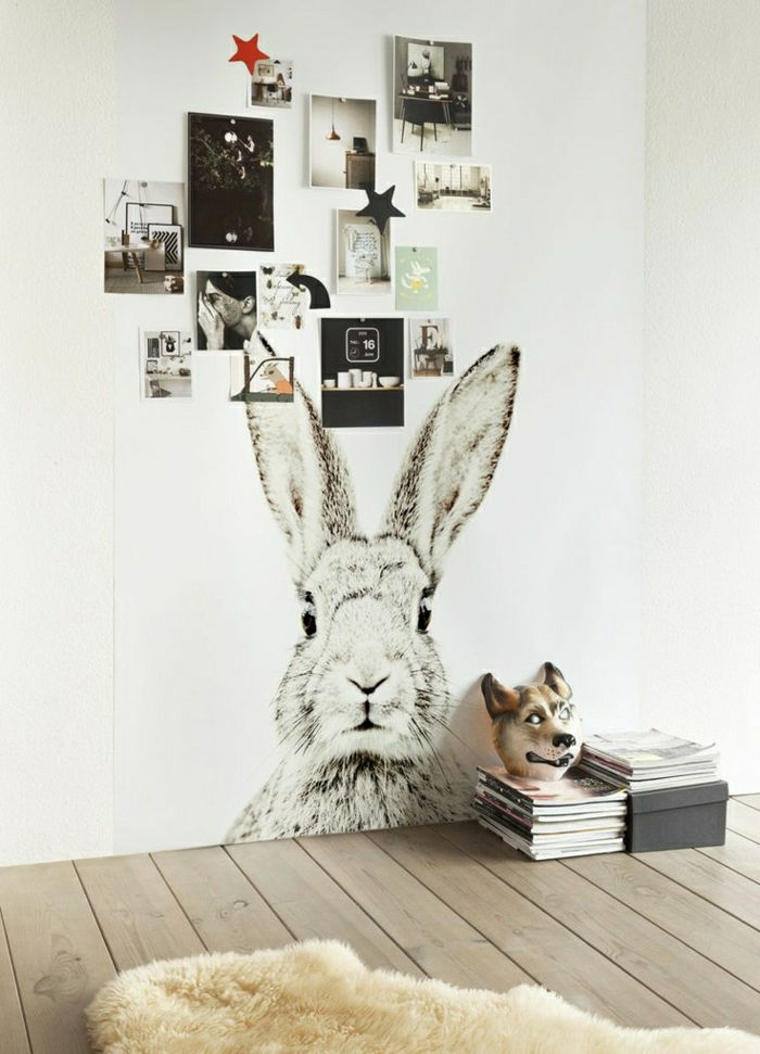 Lepiaca obraz na stenu Hare originálny sladký