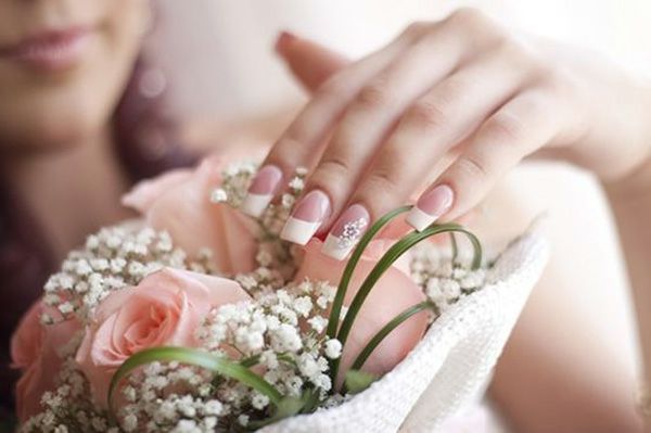 Nail design bilder for bryllup - flott utseende