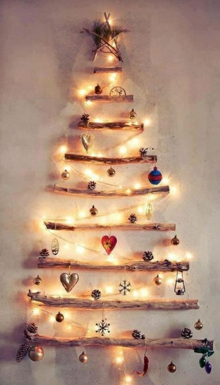 Christmas Tree Wall-country-stil kreativ idé