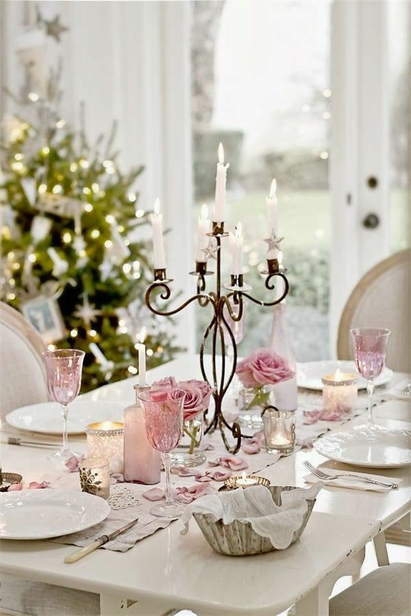 Kalėdų-by-stalas --- gražus stilingas-idėjos