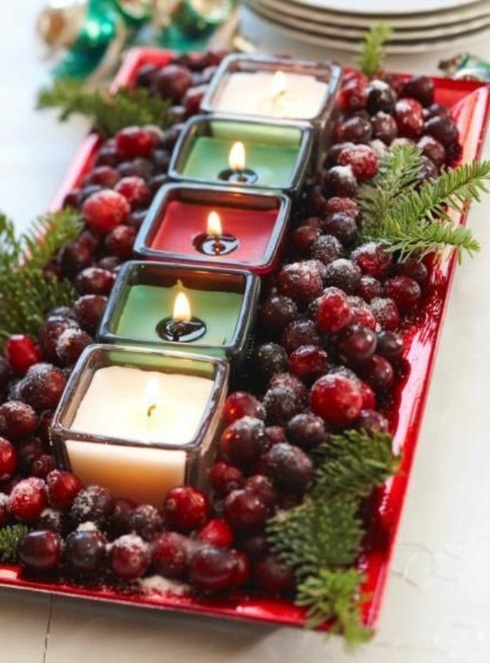 Weihnachtstischdeko-su-vaisiai-ir-arbatos žibintai