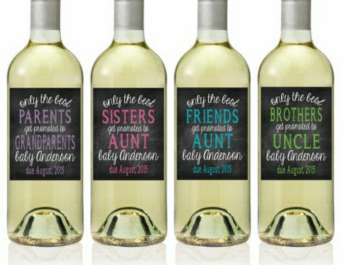 Vinflaske hvitvin etiketten selv-print-by-spesielle-events