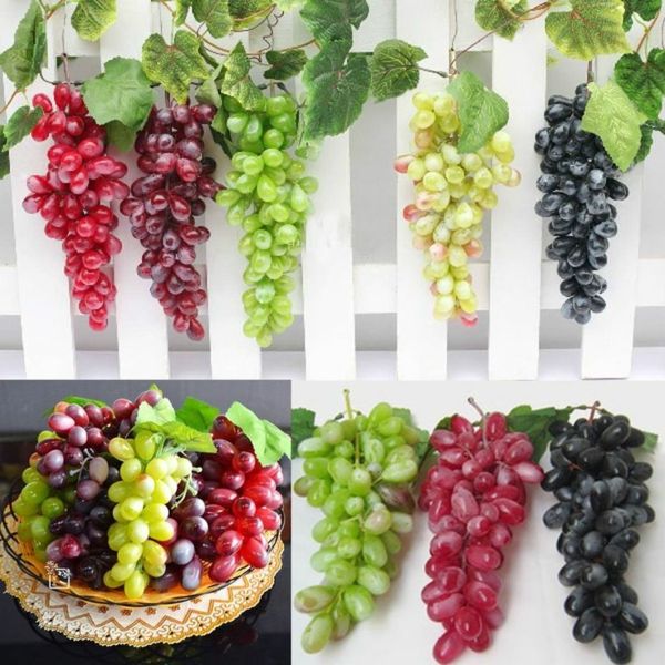 Vynuogių dirbtinis Deko su vaisių apdailos idėjos