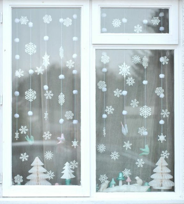 Winter Deco ozdobné vločky, na okno