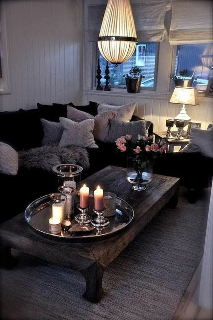 Woonkamer-decoration-lumen-and-candles