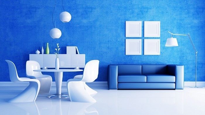 Dnevna barva-design-modro-A-presenetljiva oddajanje