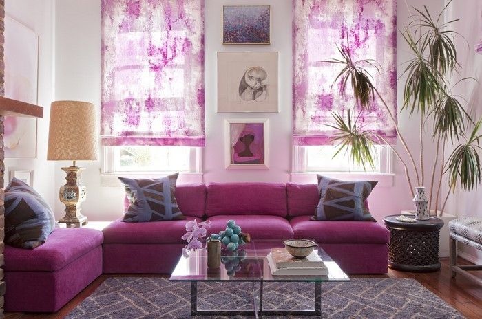Obývačka-purple-A-cool dekorácie