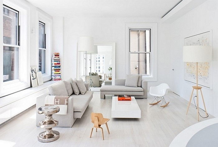 Dnevna soba pohištvo-na-belem eno veliko-oblikovanje