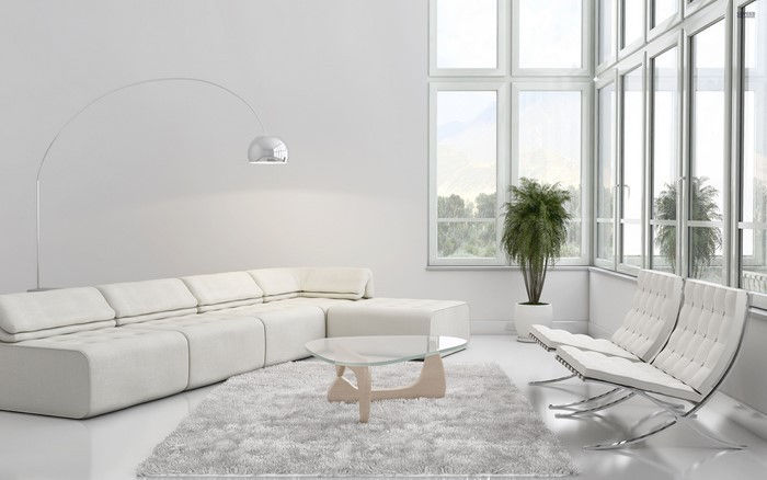 Dnevna soba pohištvo-na-belem A-izjemna dekoracijo
