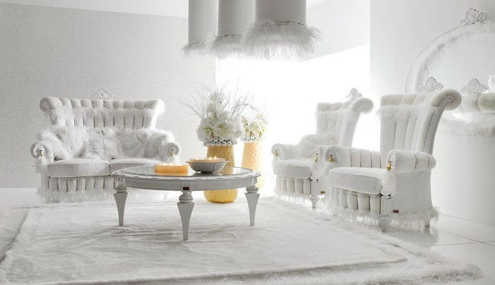 Dnevna soba pohištvo-na-belem A-izjemna oblikovanja