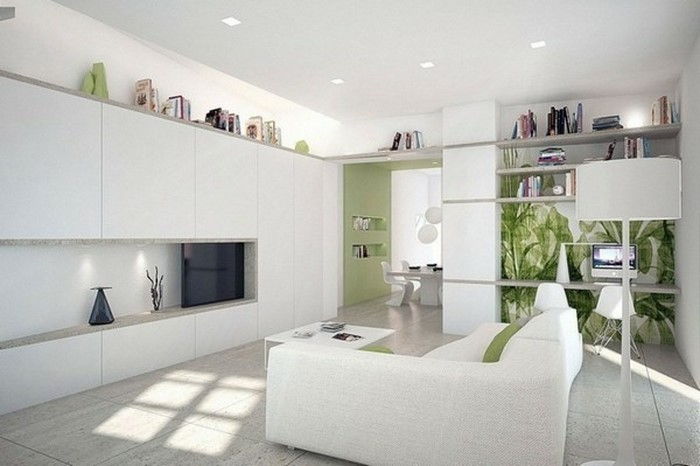 Dnevna soba pohištvo-na-belem A-kreativno zasnovo
