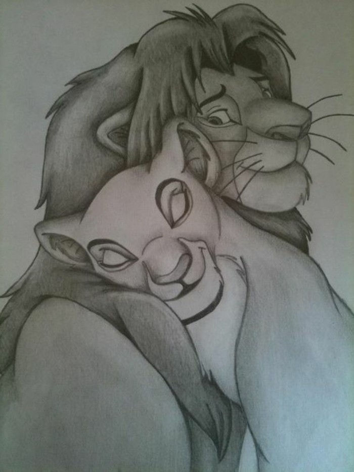 Tegninger-med-blyant-off-the-king-of-løver