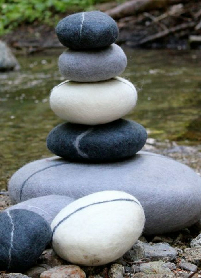 Zen meditácie kameň Shape joga vankúš