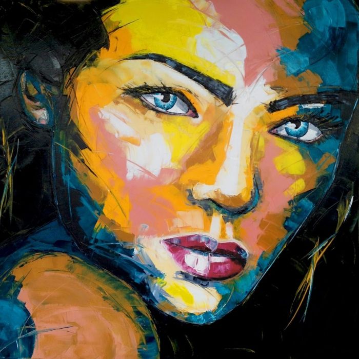 abstract-art-piękny-face-a-woman