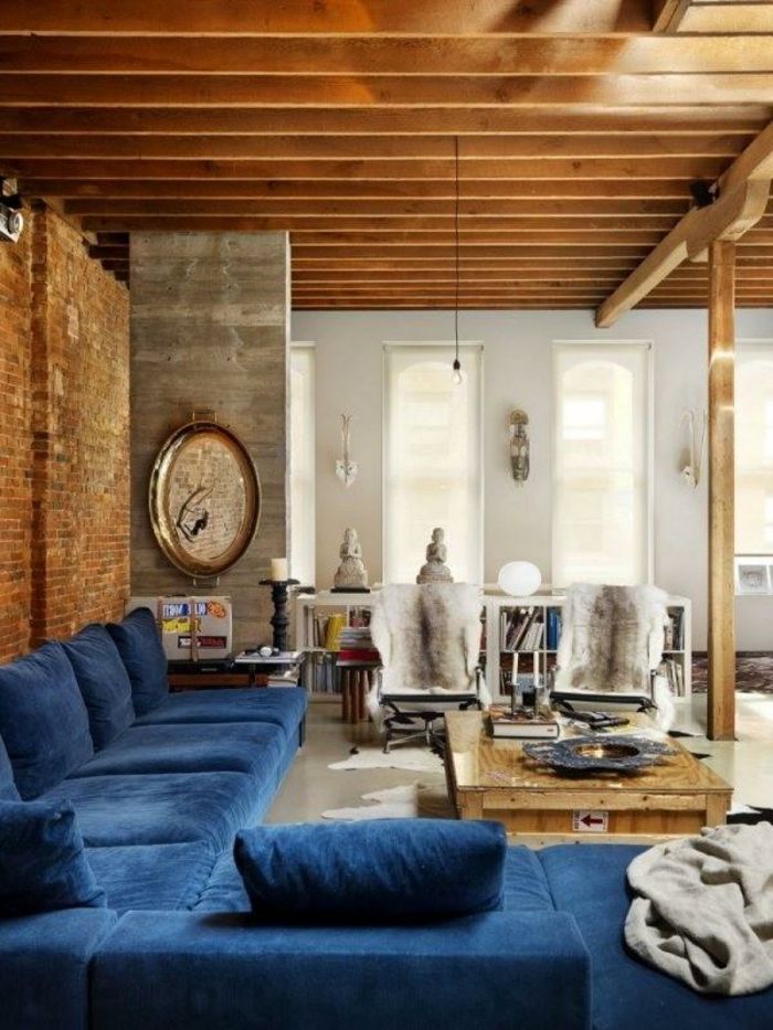Afrika-deco-blue sofa Beautiful model