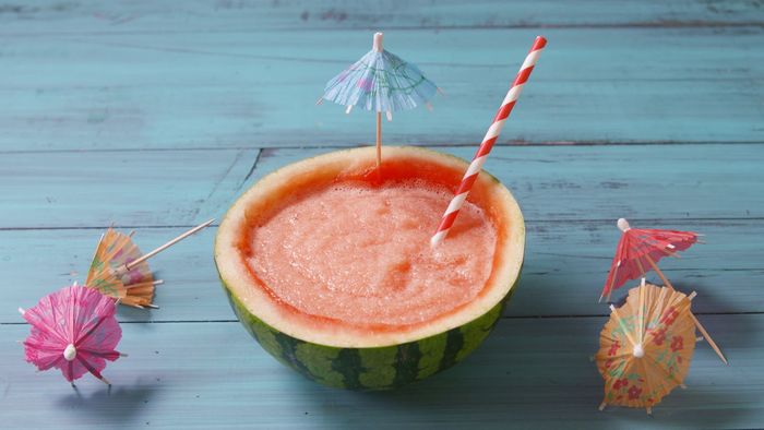 kreative ideer til sommerdrink, cocktail vannmelon, deilig og forfriskende