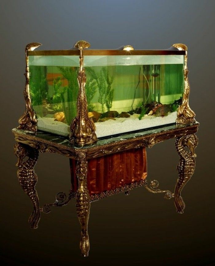 akvárium-design-elegantný-table-nepriame osvetlenie-rastlina-múdry-sand-morský koník