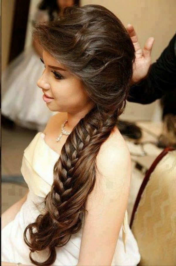 Penteados de casamento árabe-longo-marrom-cabelo-linda
