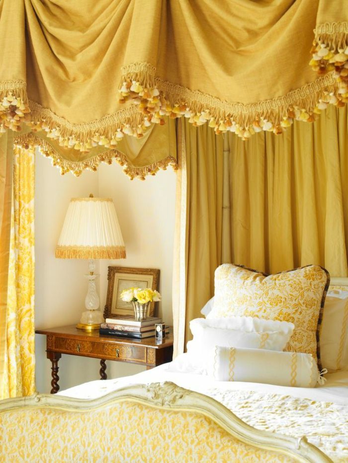 Aristokratiske soverom interiør vakre gardiner Ideas