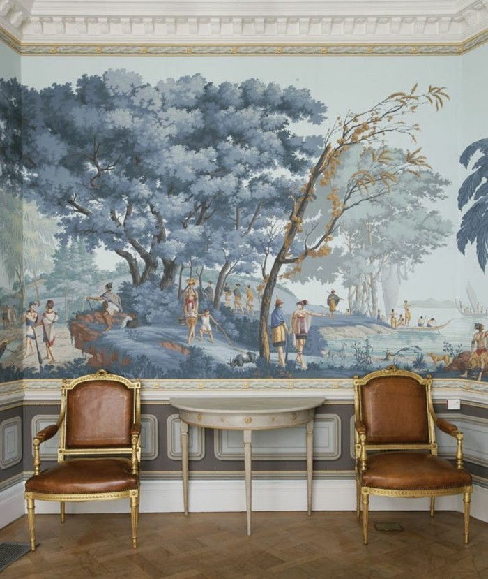 Šľachtický izbu unique-wallpaper-vzor-historické motívy-fantázie tapety