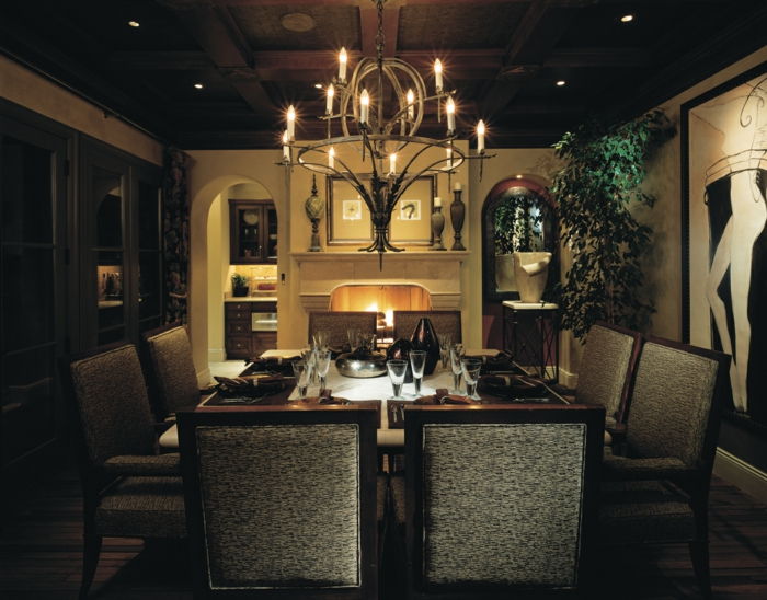 aristokratske ambiente jedilne mize