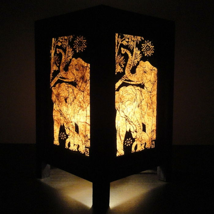 Asiatiske lampe Thailand Elefante-original-skapende