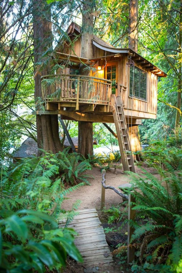 privlačna ideja-drevo-in-house stopnišče