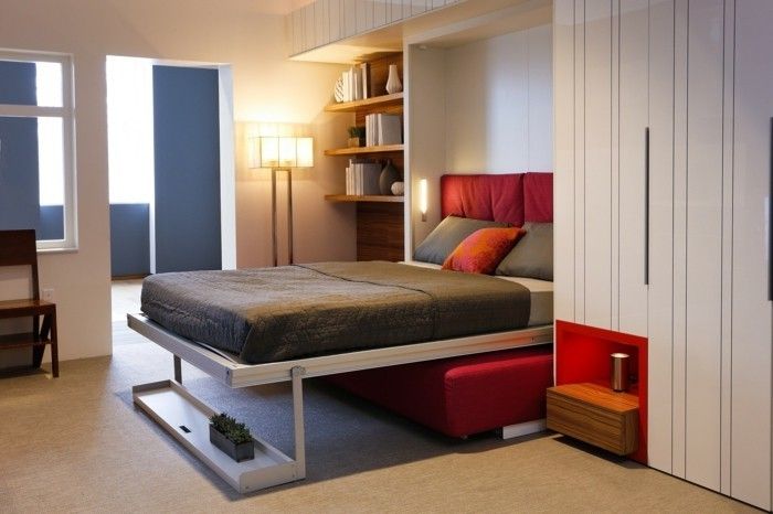 patrauklus modelis integruotas apšvietimo-in-gražus miegamasis