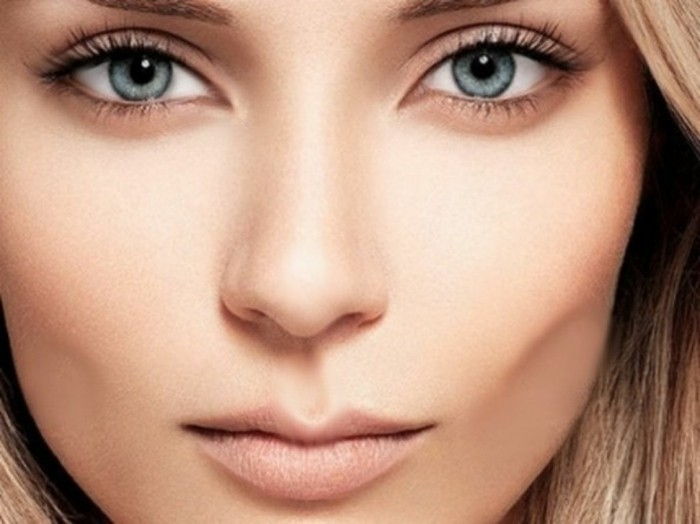 očný make-up-prírodné-look-naturel-krásne-žena-blond-blueeyes