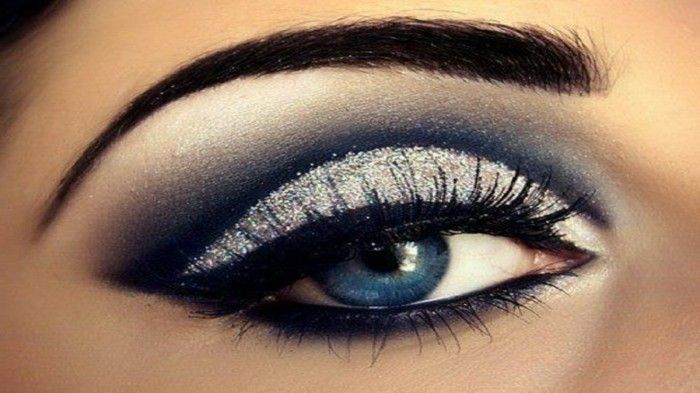 očný make-up a blueeyes obočie-tmavo modro-paleta očné tiene