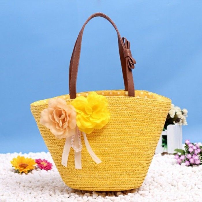 Fancy-krepšys-saulėta geltona-su-gėlės
