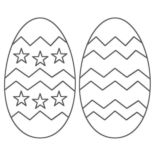 Farging-påske-to-vakre-egg
