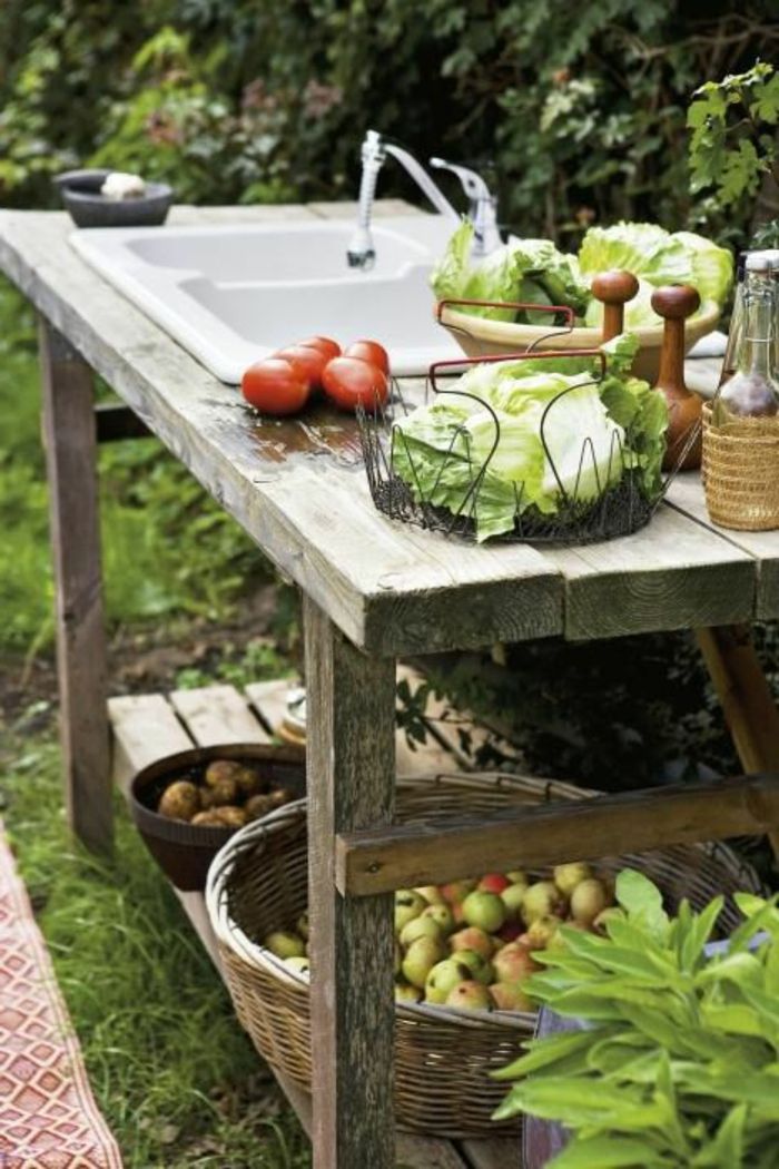 Lauko kriauklė yra svarbi sodo virtuvės dalis