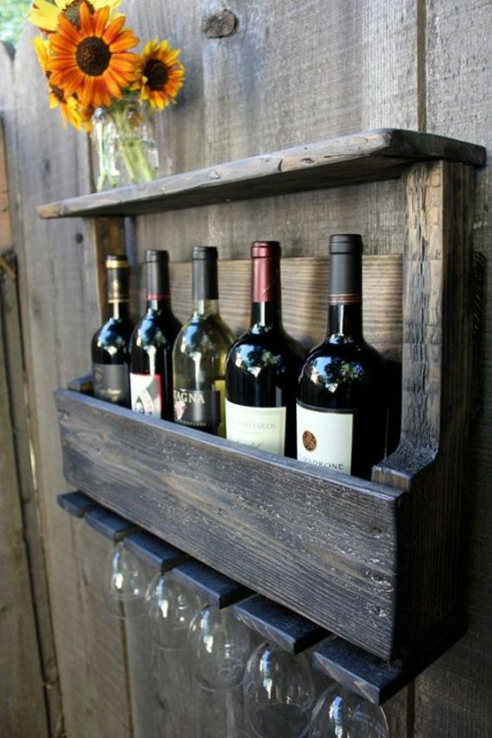 Pasidaryk pats medinis vyno stovas su vyno taurelių kamera