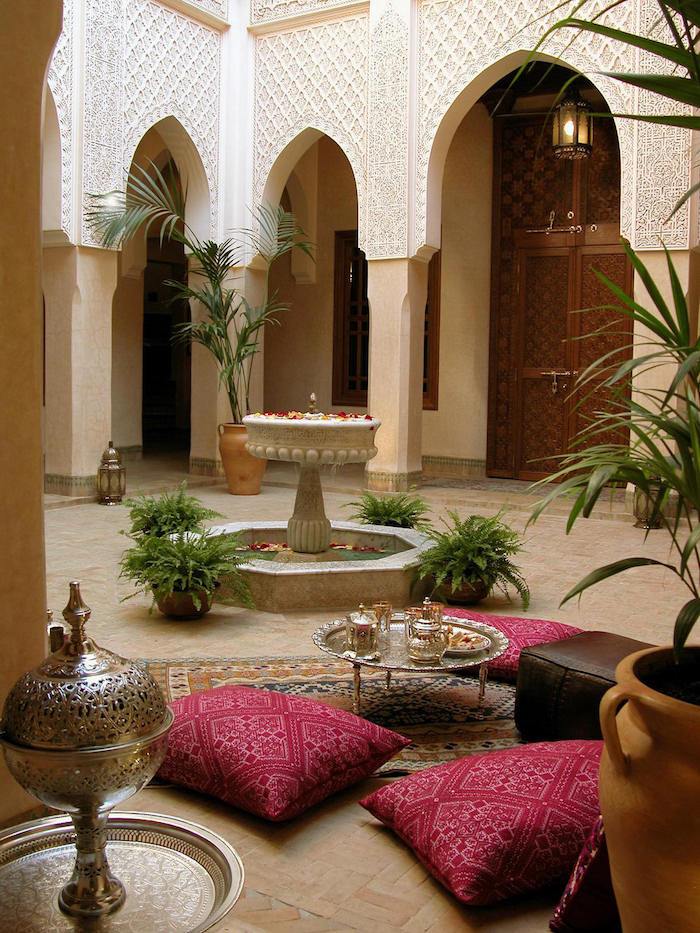 golv kuddar orientaliska dekor idéer vacker inredning arkitektur autentiska