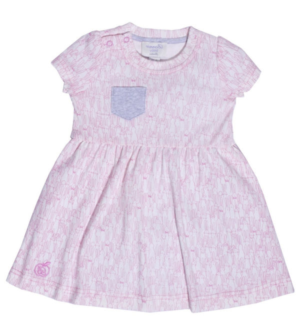 otroška obleka-v-vijolično-roza