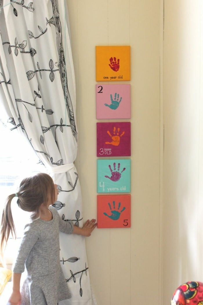 bebek odası gri pembe fikirler dekorasyon tasarım fikir anılar her yıl bir resim oluşturmak el bebek çocuk