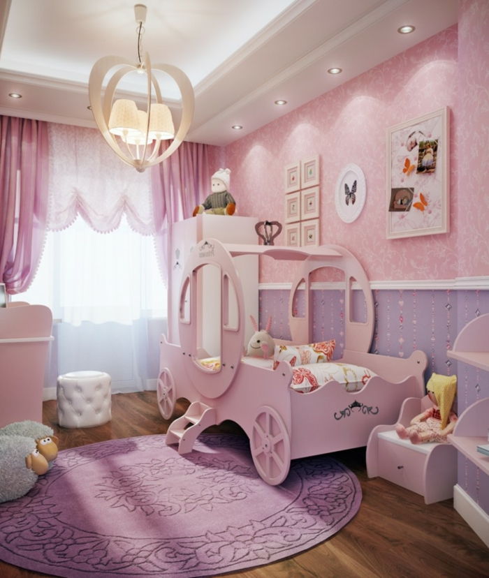 Bebek odası gri pembe tasarım fikirleri kreş merdiven odası prenses fairytale fikir taşıma