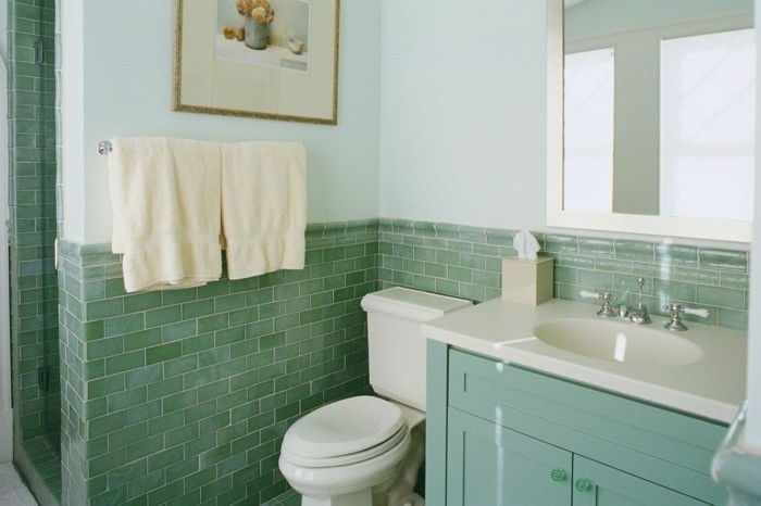 kúpeľňa-tile-zdôrazniť-in-Gruner-color