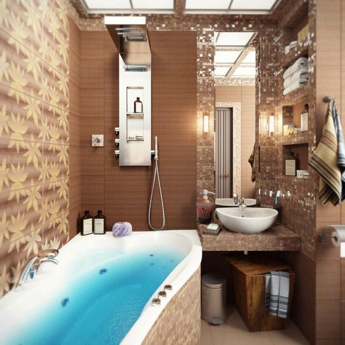 badrum-med-mosaikbrun vacker-nyanserad