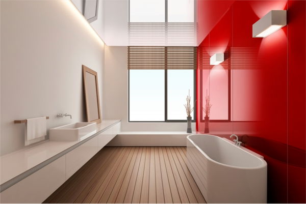 banyo ürünleri-banyo-dekor-banyo-mobilya-mobilya-vurgu-duvar-in-kırmızı