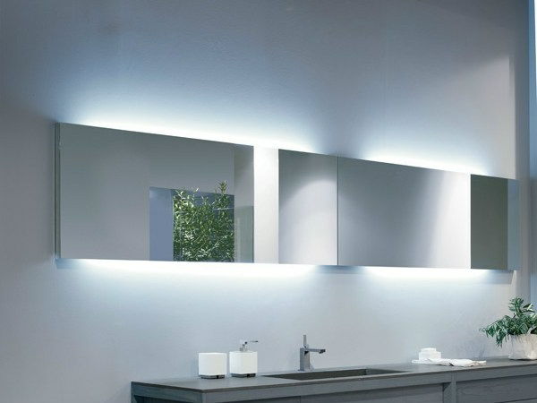 flera spegel badrums-belysning-moderna badrum