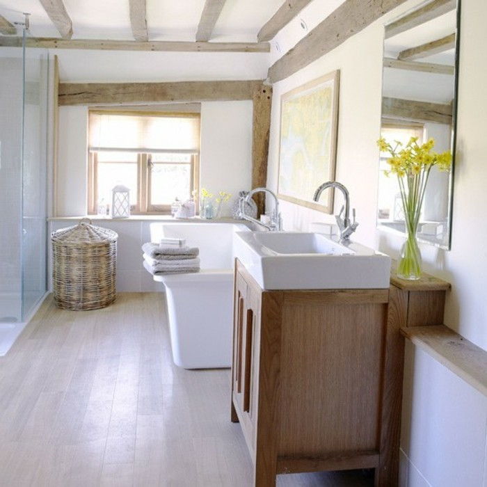 badkamer ontwerp-ideeën-houten meubilair-super-decoration