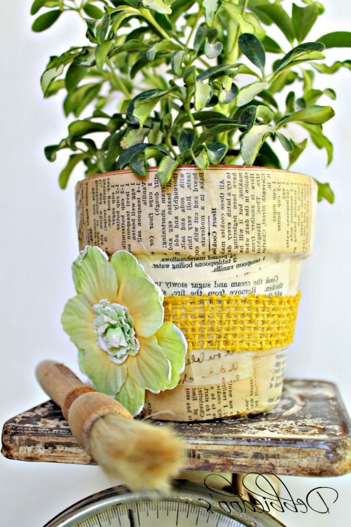 cvetlične dekorativne ideje zelene rastline cvetni papir okraski barve stare motive ideje