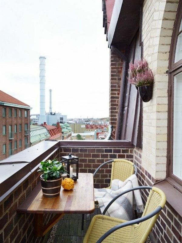 balkon-make-mali balkon-set-obratu ideje, zložljiva miza