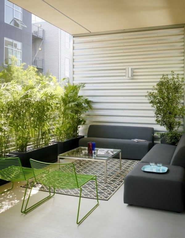 bambus, balkon-sodobna in privlačna-design